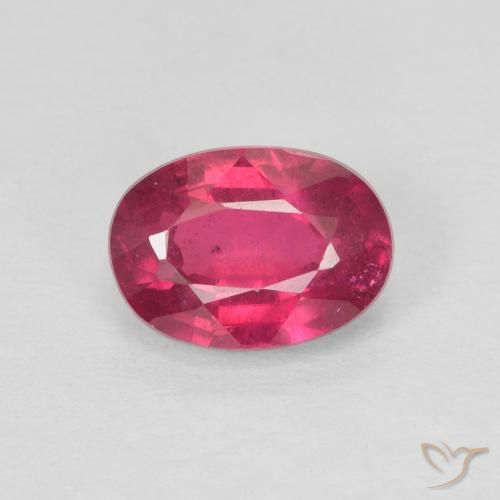 1.16ct Naturale Rosso chiaro Rubino, Ovale, VS