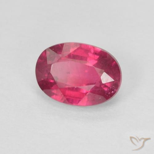 Rubino Rosso chiaro naturale da 1.16 ct, Ovale, VS