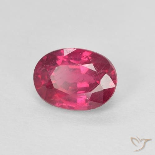 Rubino Rosso chiaro naturale da 1.20 ct, Ovale, VS-SI