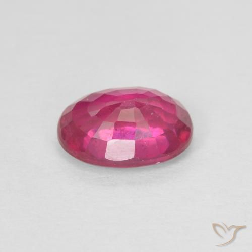 Rubino Rosso chiaro naturale da 0.99 ct, Ovale, VS-SI