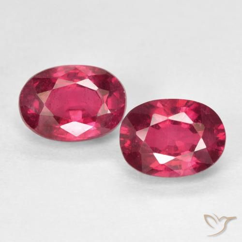 2.61ctw Naturale Rosso tendente al rosa Rubino, Ovale, VS