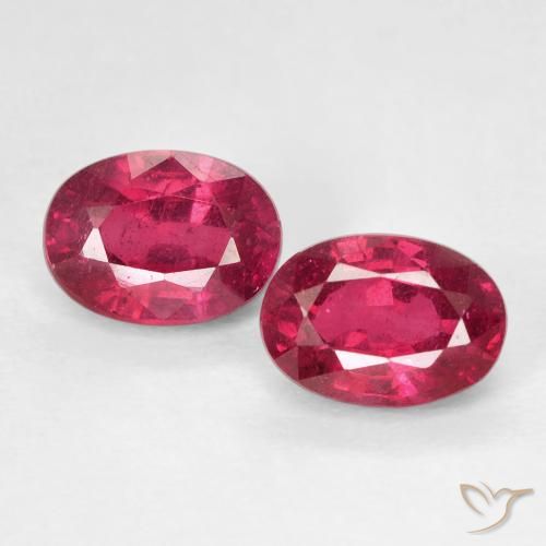 2.72ctw Naturale Rosa rossastro intenso Rubino, Ovale, VS