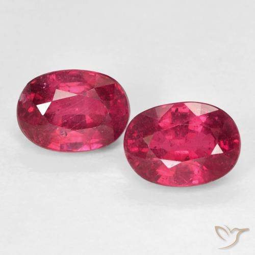 2.82ctw Naturale Rosso tendente al rosa Rubino, Ovale, VS