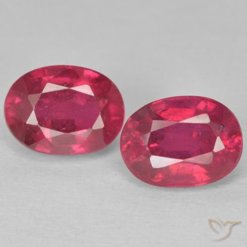 2.64ctw Naturale Rosso chiaro Rubino, Ovale, VS, Photo A