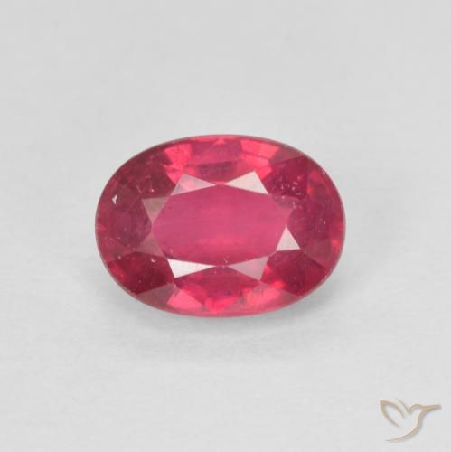 1.34ct Naturale Rosso medio Rubino, Ovale, VS