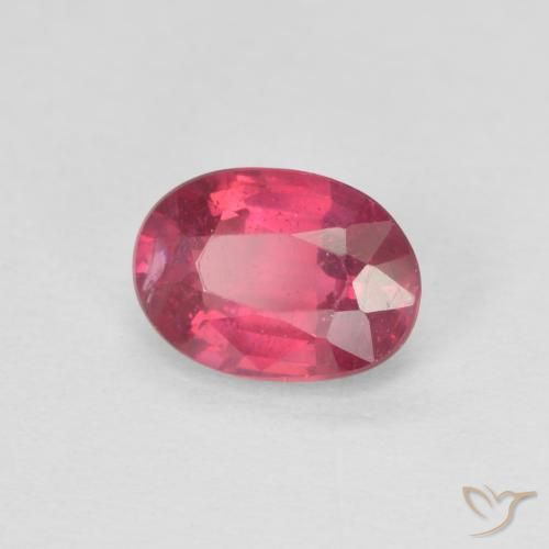 Rubino Rosso medio naturale da 1.04 ct, Ovale, VS