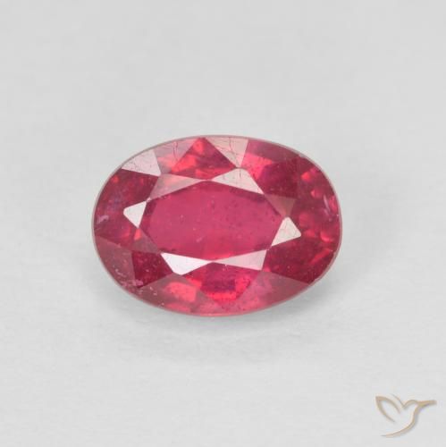 1.33ct Naturale Rosso medio Rubino, Ovale, VS