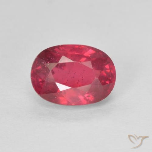 1.45ct Naturale Rosso tendente al rosa Rubino, Ovale, VS