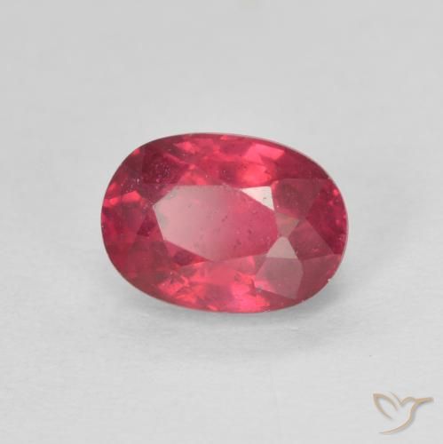 Rubino Rosso tendente al rosa naturale da 1.45 ct, Ovale, VS