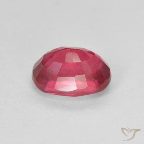 Rubino Rosso tendente al rosa naturale da 1.45 ct, Ovale, VS
