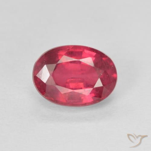1.45ct Naturale Rosa rossastra Rubino, Ovale, VS
