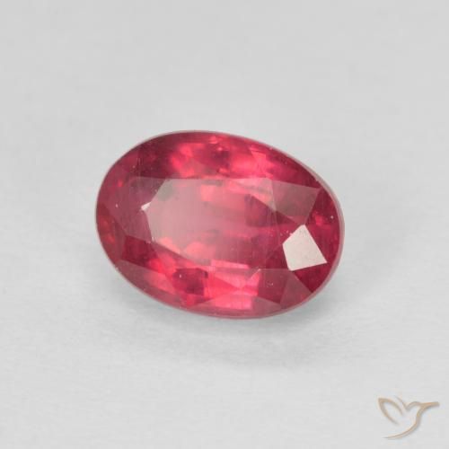Rubino Rosa rossastra naturale da 1.45 ct, Ovale, VS