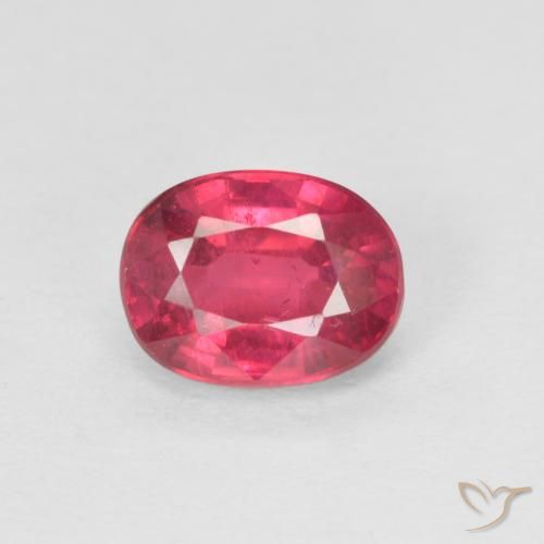 1.23ct Naturale Rosso medio Rubino, Ovale, VS