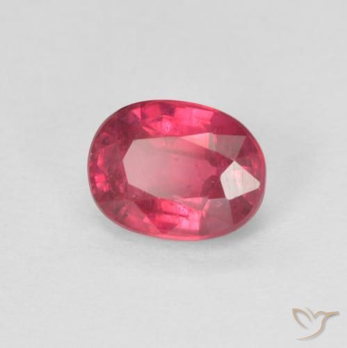 Rubino Rosso medio naturale da 1.23 ct, Ovale, VS