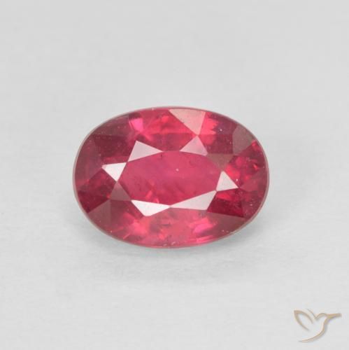 1.41ct Naturale Rosso tendente al rosa Rubino, Ovale, VS