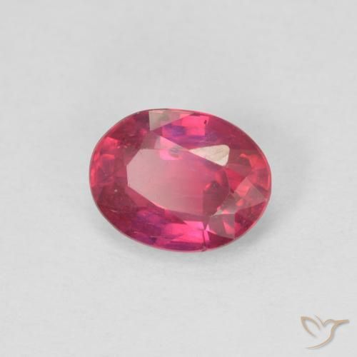 Rubino Rosso chiaro naturale da 0.99 ct, Ovale, VS-SI