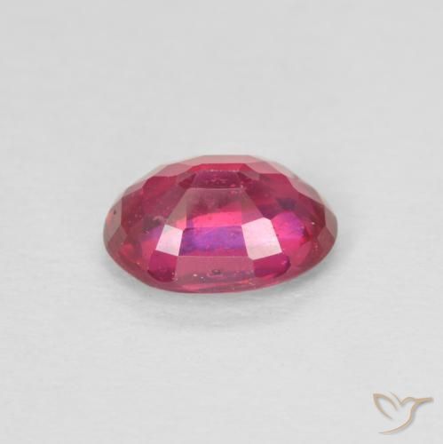Rubino Rosso chiaro naturale da 0.99 ct, Ovale, VS-SI