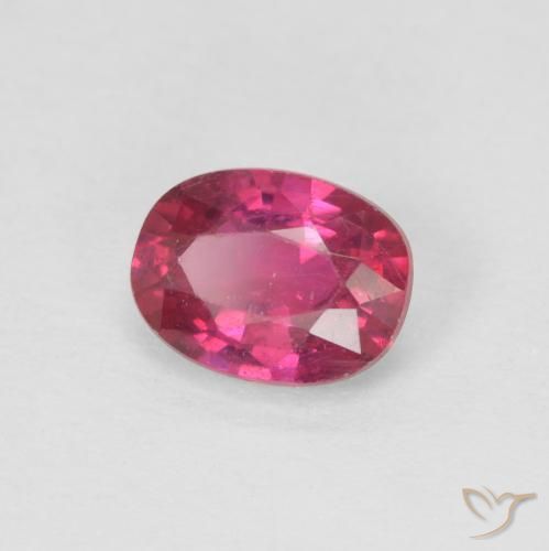 Rubino Rosso chiaro naturale da 1.04 ct, Ovale, VS