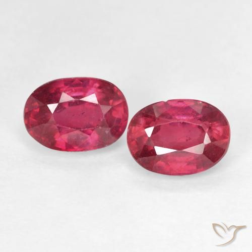 2.38ctw Naturale marmellata rossa Rubino, Ovale, VS