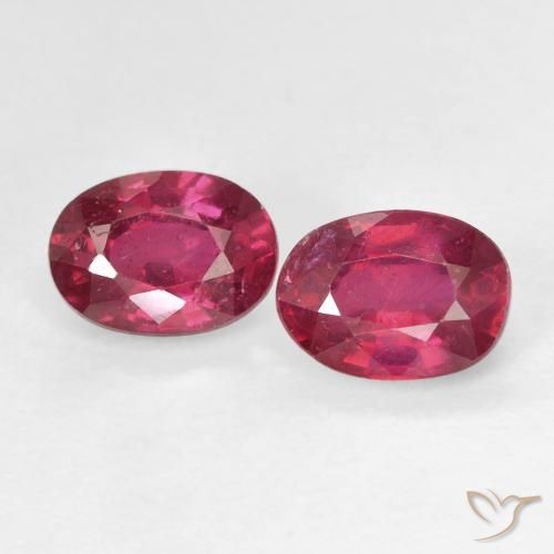 2.33ctw Naturale Rosso tendente al rosa Rubino, Ovale, VS