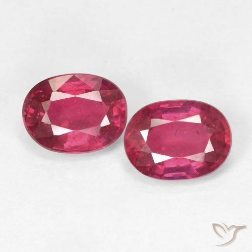 2.06ctw Naturale Rosa rossastro intenso Rubino, Ovale, VS