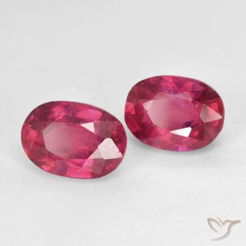 Gemme di Rubino Medium Dark-Red naturale da 2.51 ct, Ovale, VS