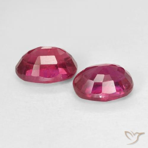 Gemme di Rubino Medium Dark-Red naturale da 2.51 ct, Ovale, VS