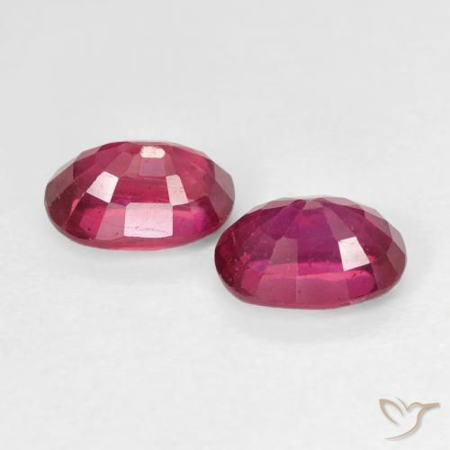 Gemme di Rubino Rosso chiaro naturale da 2.48 ct, Ovale, VS