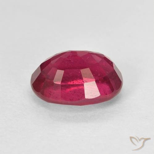 Rubino Medium Dark-Red naturale da 2.12 ct, Ovale, VS