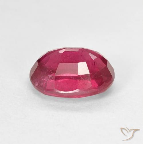 Rubino Rosa rossastro intenso naturale da 1.99 ct, Ovale, VS