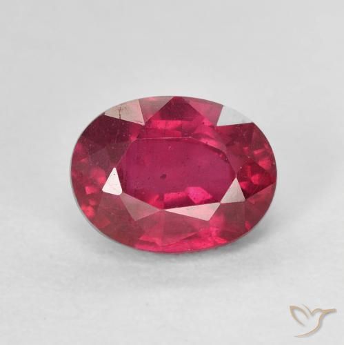 2.24ct Naturale Rosa rossastro intenso Rubino, Ovale, VS, Photo A