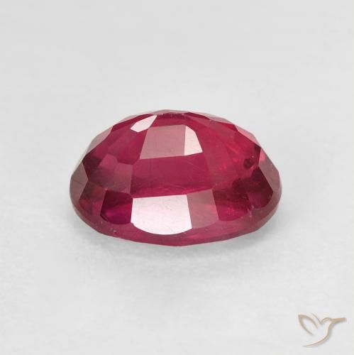 Rubino Rosa rossastro intenso naturale da 2.24 ct, Ovale, VS