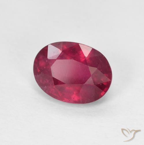 Rubino Medium Dark-Red naturale da 1.85 ct, Ovale, VS