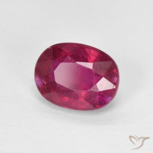 Rubino Rosso chiaro naturale da 1.90 ct, Ovale, VS