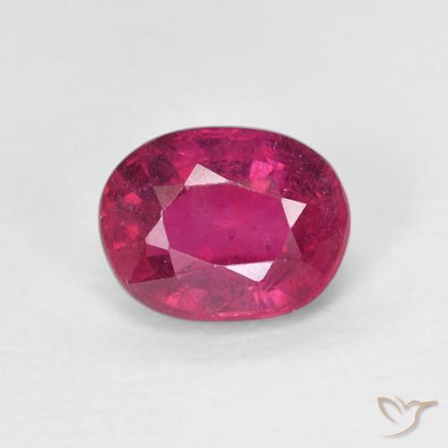 1.88ct Naturale Rosso chiaro Rubino, Ovale, VS
