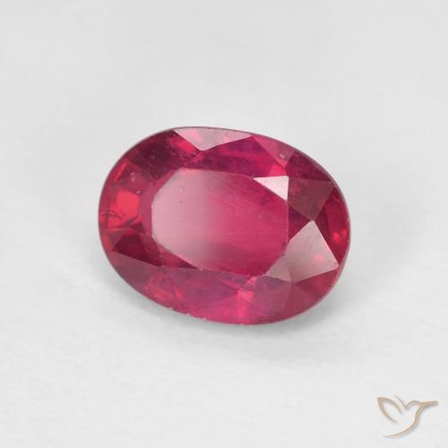 Rubino Rosso tendente al rosa naturale da 1.78 ct, Ovale, VS
