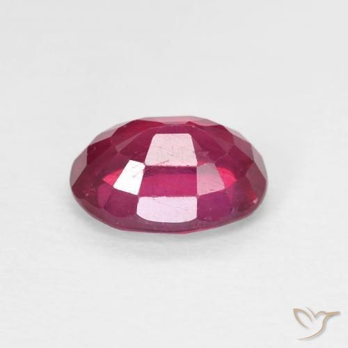 Rubino Rosso tendente al rosa naturale da 1.78 ct, Ovale, VS