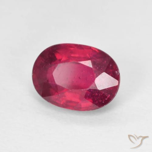 Rubino Medium Dark-Red naturale da 1.99 ct, Ovale, VS