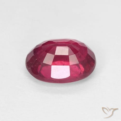 Rubino Medium Dark-Red naturale da 1.99 ct, Ovale, VS