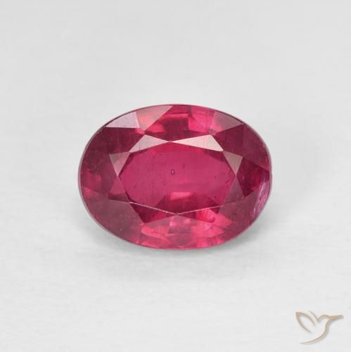 1.89ct Naturale Medium Dark-Red Rubino, Ovale, VS, Photo A