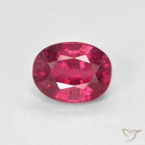 Rubino Medium Dark-Red naturale da 1.81 ct, Ovale, VS