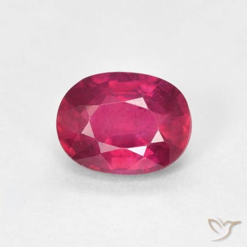 1.14ct Naturale Rosso chiaro Rubino, Ovale, VS