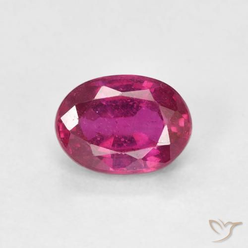 1.20ct Naturale Rosso chiaro Rubino, Ovale, VS