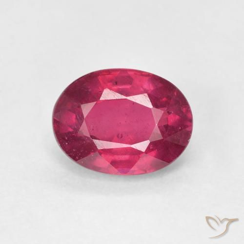 1.88ct Naturale Rosso chiaro Rubino, Ovale, VS