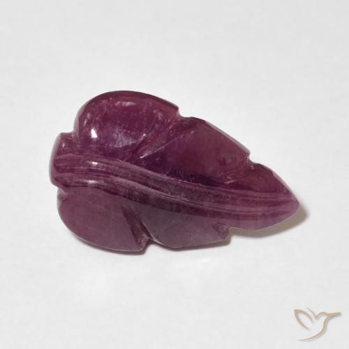 Rubino Rosso viola naturale da 3.55 ct, Taglio a fantasia, Opaco