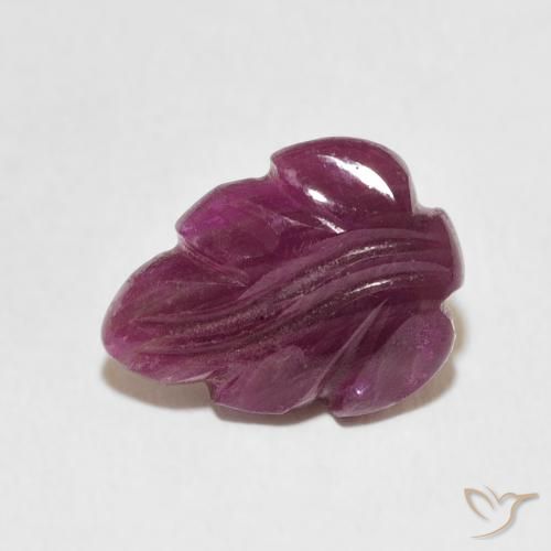 Rubino Medium Dark-Purple naturale da 3.28 ct, Taglio a fantasia, Opaco