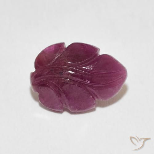 2.37ct Naturale Viola rossastro Rubino, Taglio a fantasia, Opaco