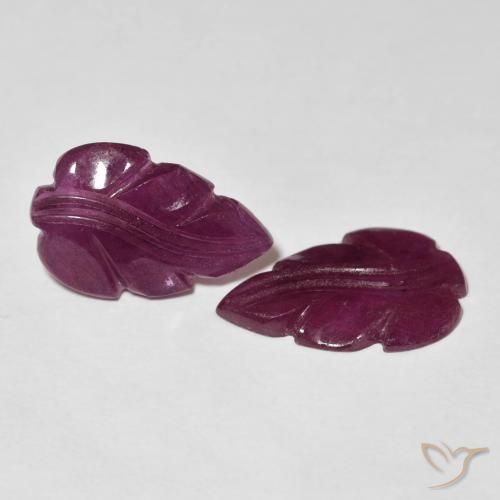 Gemme di Rubino Medium Dark-Purple naturale da 6.13 ct, Taglio a fantasia, Opaco