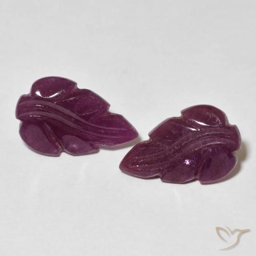 3.95ctw Naturale Medium Dark-Purple Rubino, Taglio a fantasia, Opaco