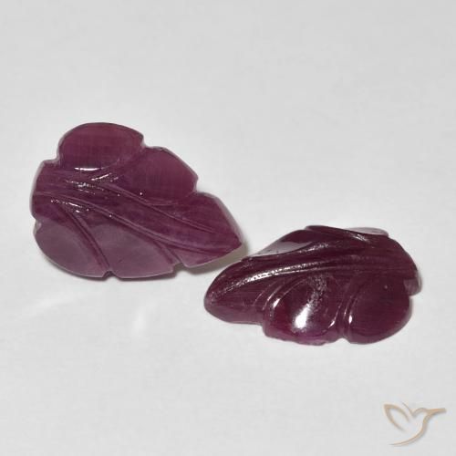 Gemme di Rubino Rosso lampone naturale da 7.29 ct, Taglio a fantasia, Opaco